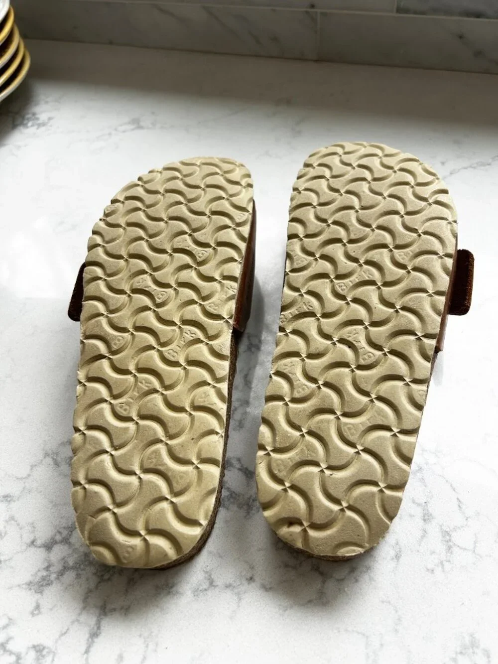 Birkenstock Madrid Big Buckle Sandals in Cognac (US 8-8.5 / EU 39) - Picture 6 of 7